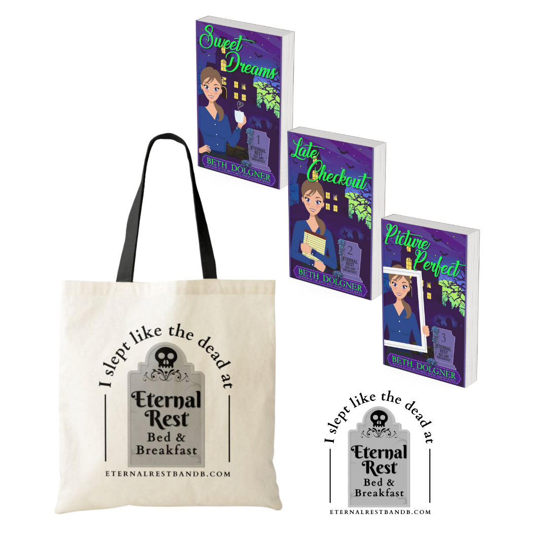Eternal Rest Bed and Breakfast 1-3, Tote Bag & Sticker